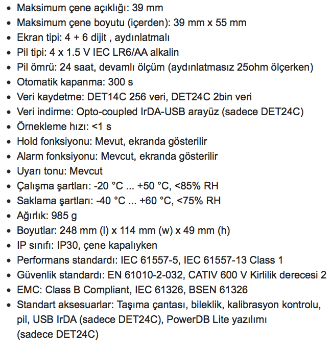 Megger DET14C Klamp Tipi Toprak Direnci Test Cihazı